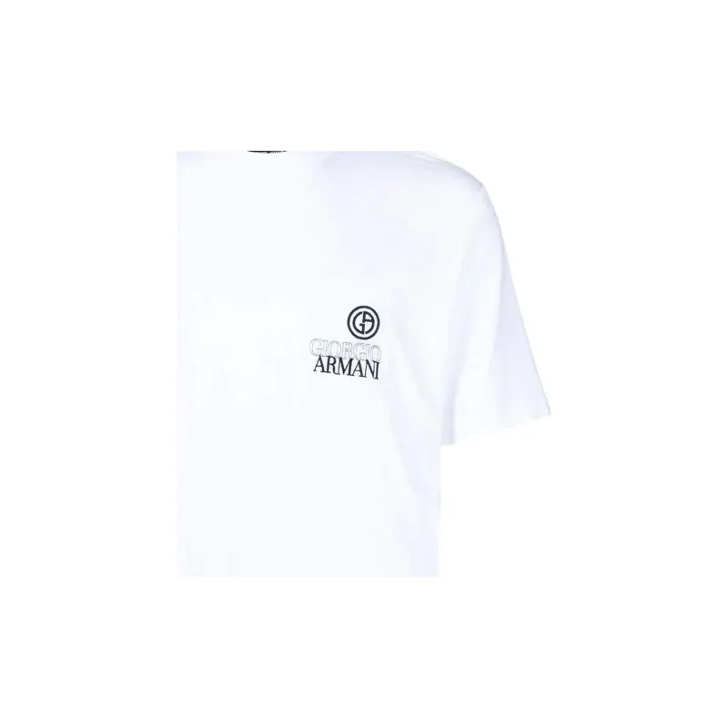 GIORGIO ARMANI T Shirts Men White-5