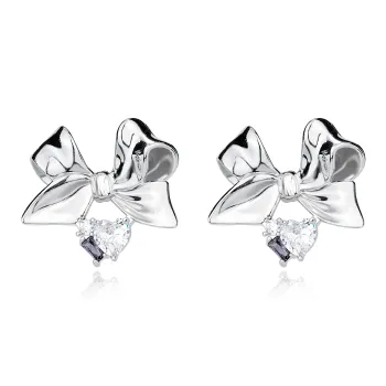 CLARKIA FLOWER Copper Stud Earrings Women's