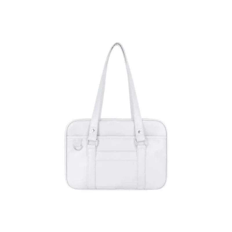OKEKE Pu Shoulder Bag Regular Unisex Black/Pearl White/White/Coffee-9