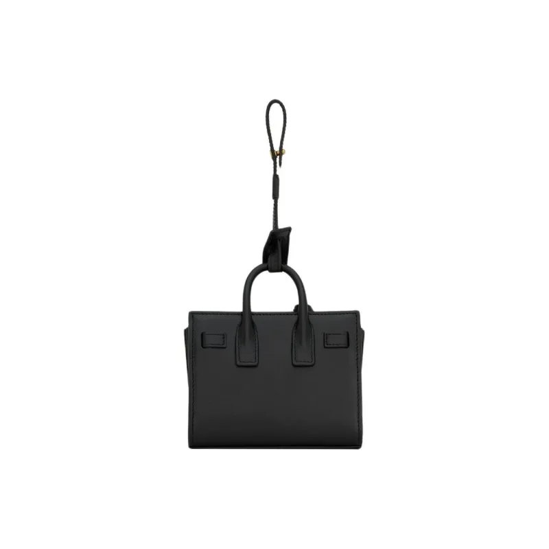 SAINT LAURENT SAC DE JOUR Leather Handbag Mini Women's Black-3