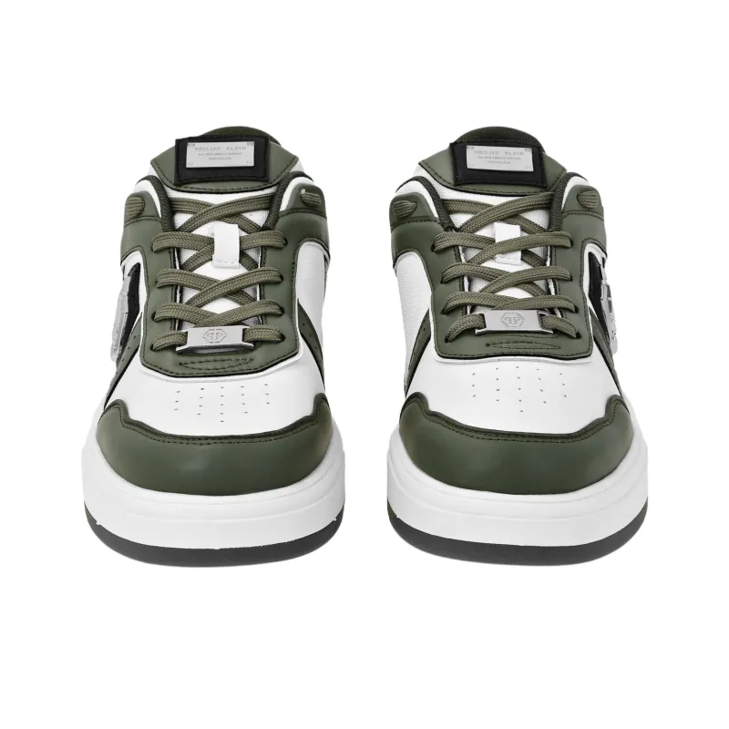 PHILIPP PLEIN Lo Top SK8R Plein Low Top Skateboard Shoes Unisex Green-4