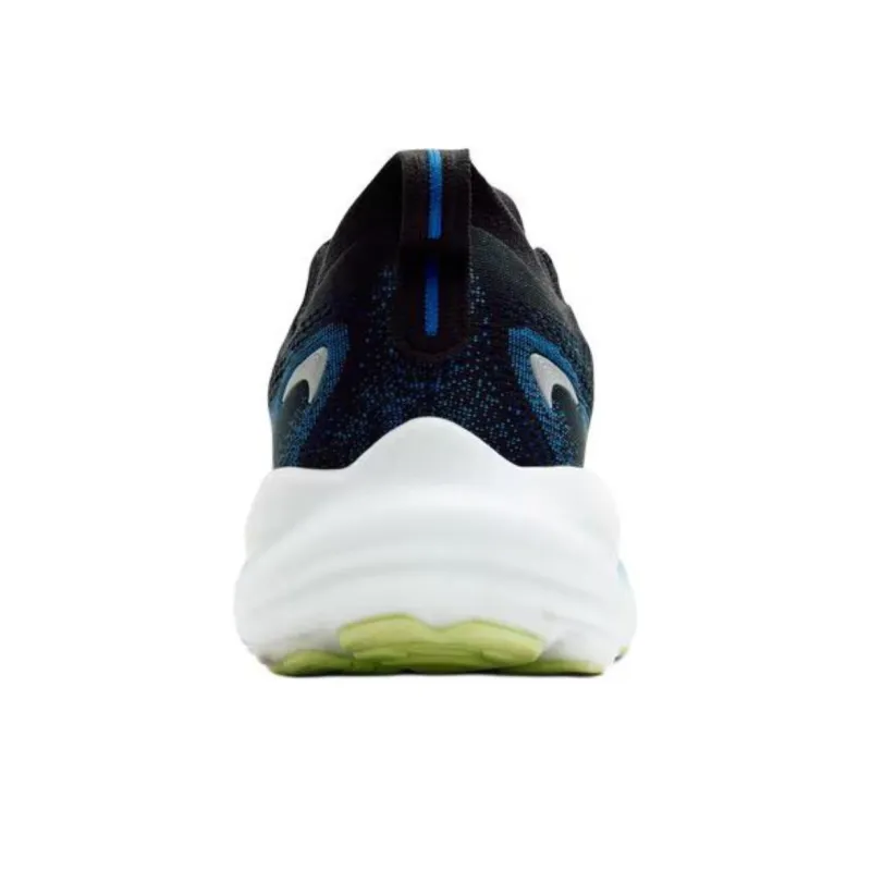Brooks Anti Slip Wear Resistant Low Top Running Shoes Men's Black Blue Yellow-4
