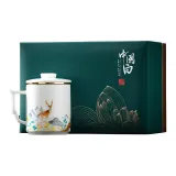 Li Ti Tong-Deer Wen Xuan Cup (Glazed)