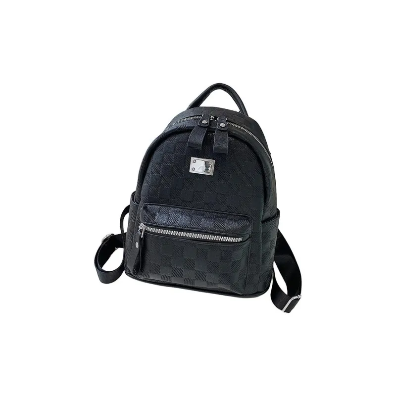 OKEKE PU Backpack Regular Women's Ecru/Black-1