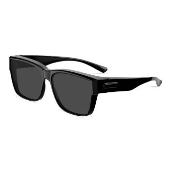 Wood Premium TR/Memory Plastic Square Sunglasses Unisex