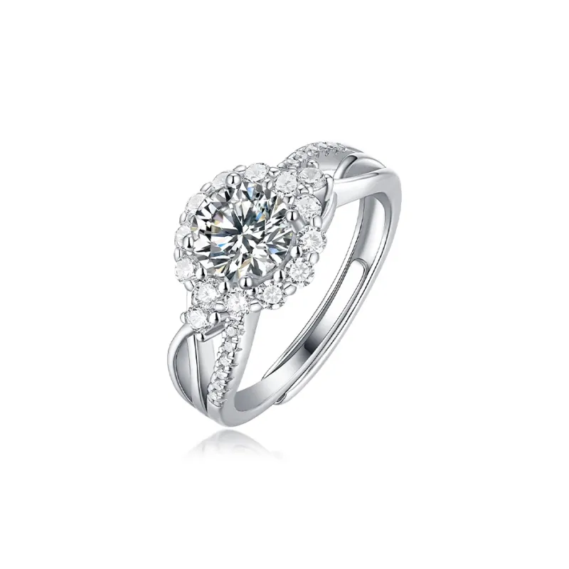 JINLIUFUJIXIANG S925 Silver Rings Women's-0