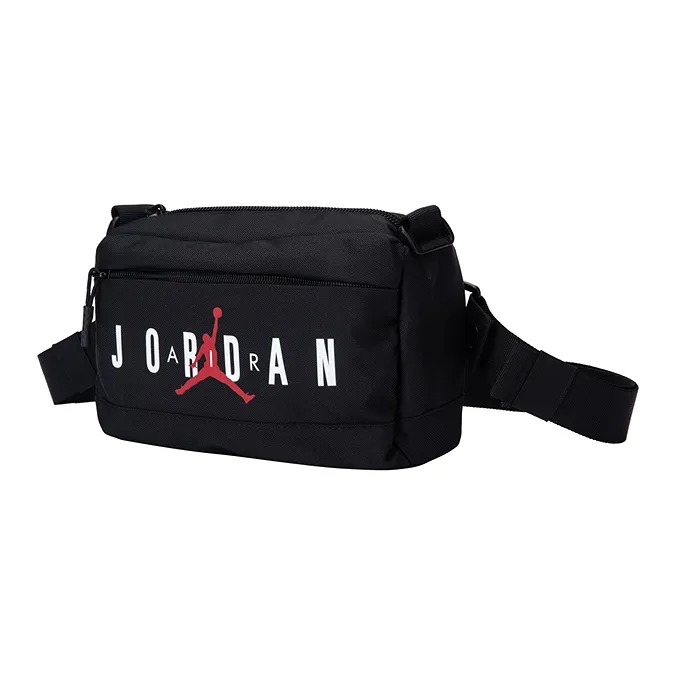 Jordan Polyester Shoulder Bag Crossbody Bag Fanny Pack Unisex Black-1