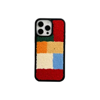 Wei Xin Plush Material Plush Embroidery Multicolor Phone Cases Compatible With IPhone 16/15 Pro Max/Apple 13/14 Pro/Max