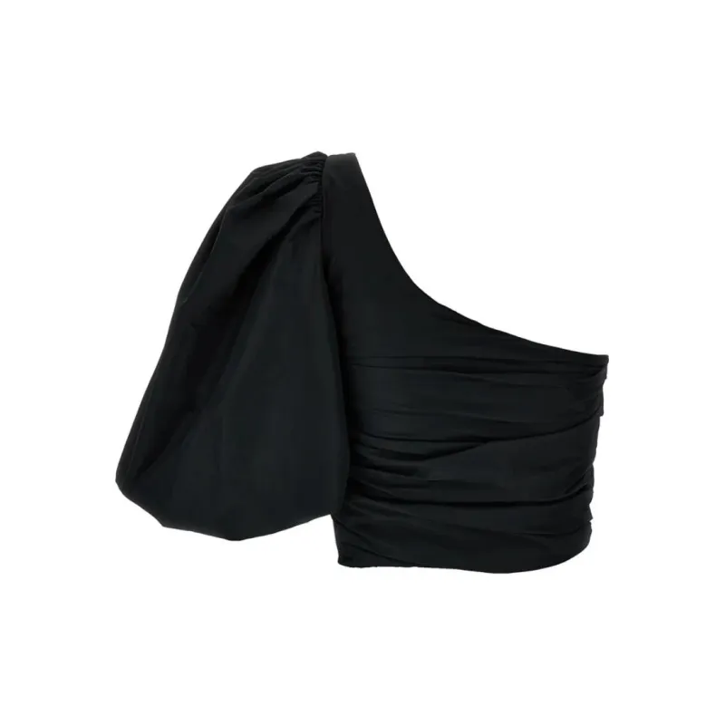 PINKO Asymmetrical One Shoulder Top-1