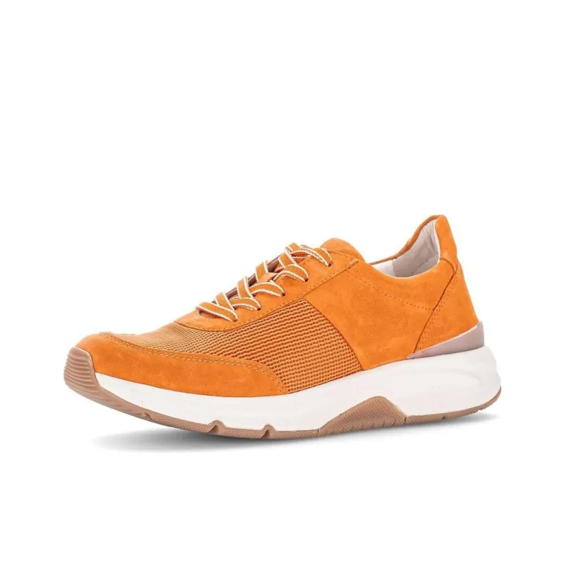 Gabor Rollingsoft Low-Top Casual Shoes Women's Orange-2