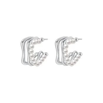 ZEGL S925 Silver Stud Earrings Women's