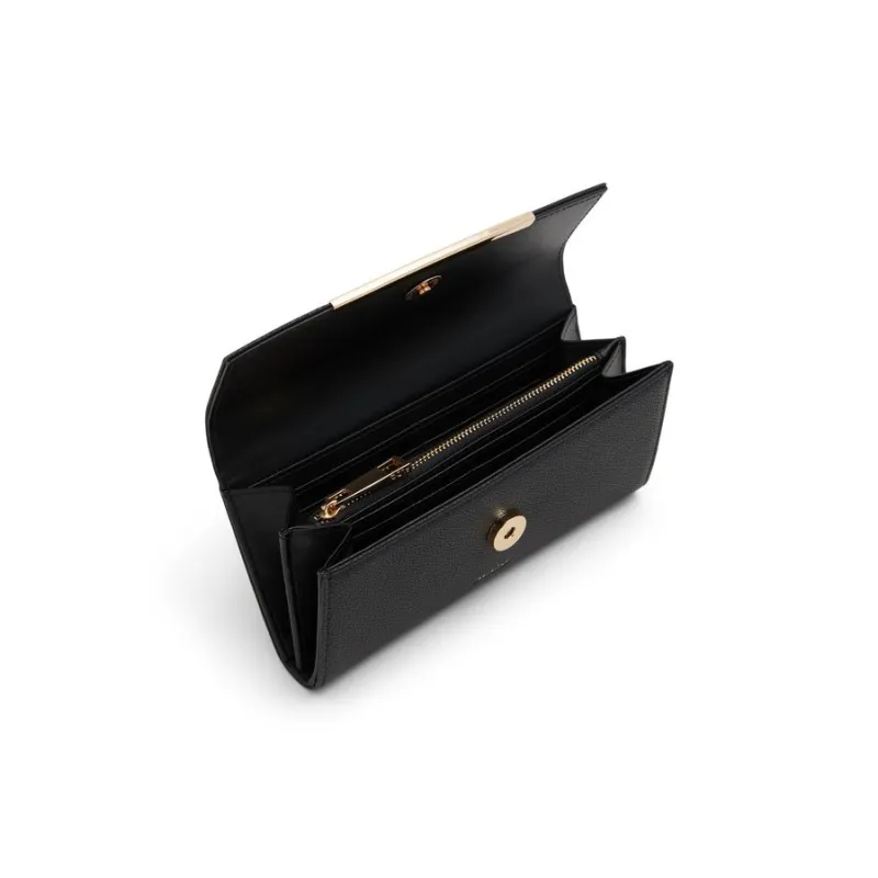 ALDO Artificial Leather Clutch Wallet Regular Women's Black/Bone-1