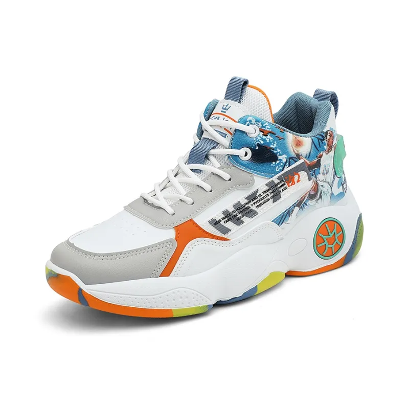 SOURCE Cushioning Anti-Slip Wear-Resistant Balance Impact-Resistant Rebound Mid-Top Basketball Shoes Unisex-6
