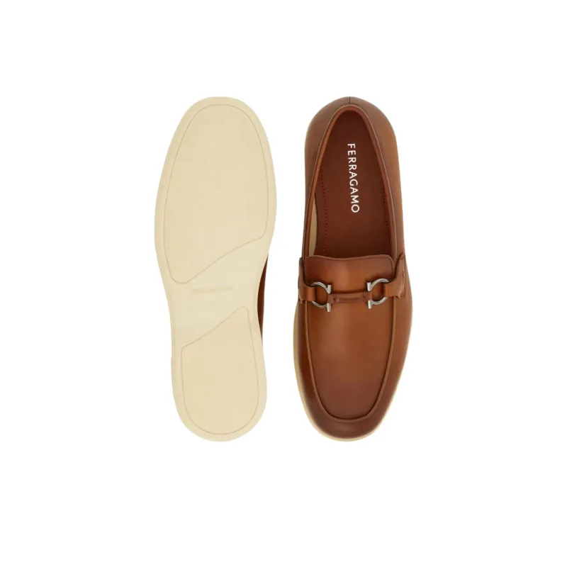 FERRAGAMO GANCINI Loafers Men's Brown-4