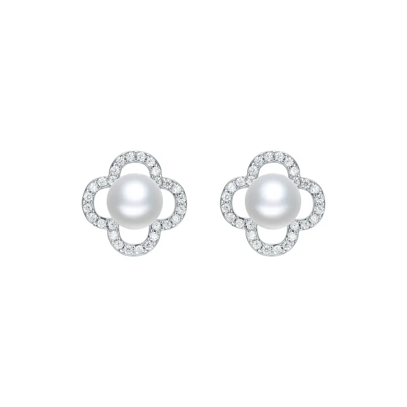 Century Edge Jewelry Pearl Stud Earrings Women's-0