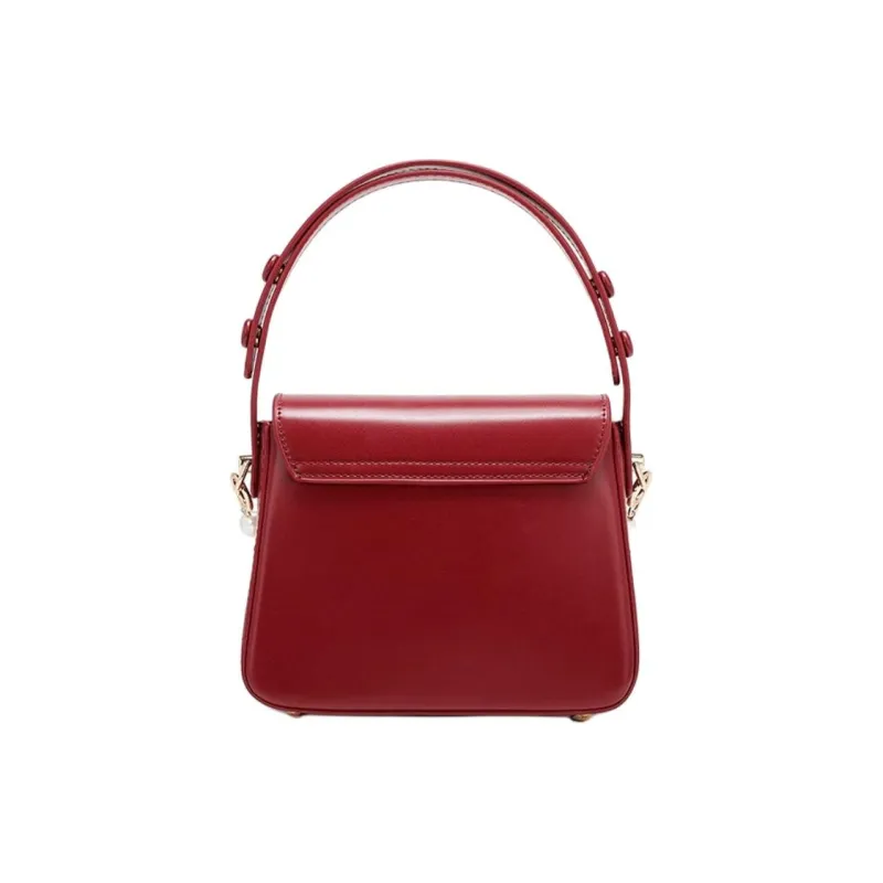 PAYOT Microfiber Synthetic Leather Handbag Women's Black-8