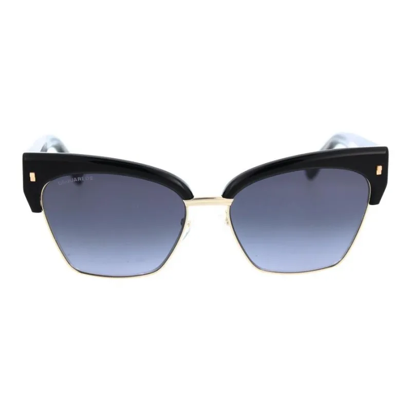 DSQUARED 2 Metal Square Sunglasses Women's Black-2