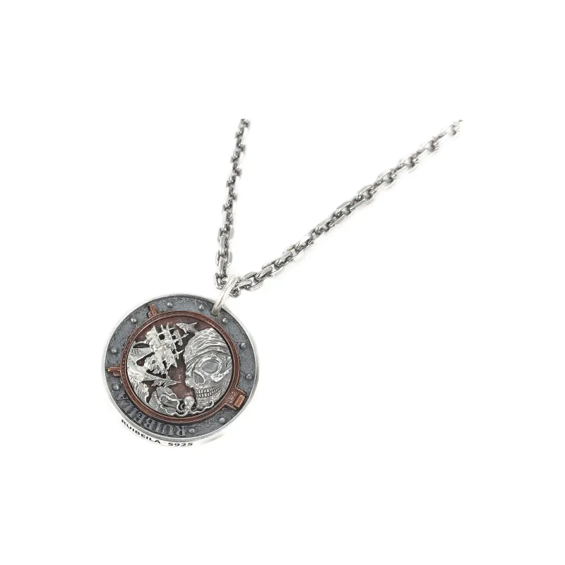 Ruibeila 925 Sterling Silver Necklaces Men's-0