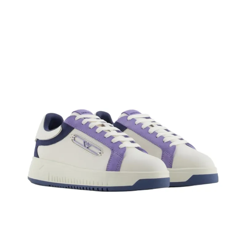 EMPORIO ARMANI Low Top Skateboard Shoes Women's Purple-2