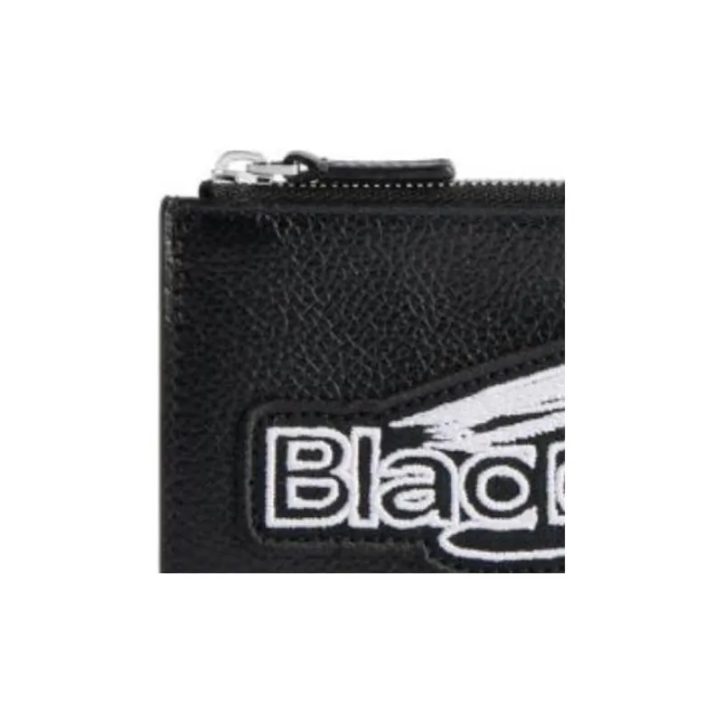 Balenciaga Logo Patch Zipped Card Holder-4