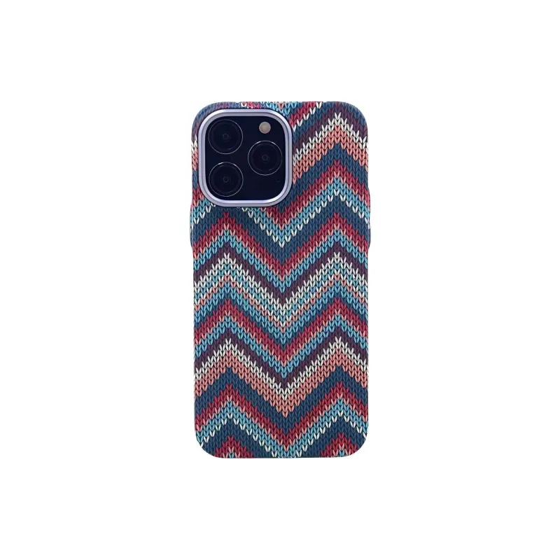 Wei Xin PC Material Woven Kafran Textured Phone Cases Compatible With IPhone 16/15 Pro Max/Apple 13/14 Pro/Max-7