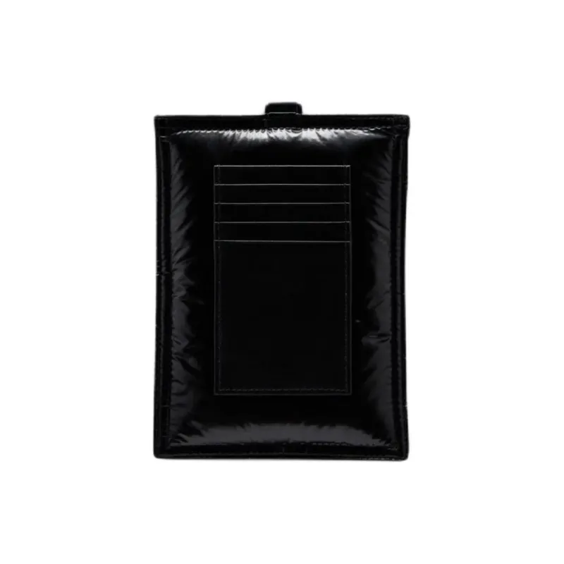 Moncler Polyamide With Cow Leather One Shoulder Crossbody Cell Phone Pouch Regular Unisex Black-1