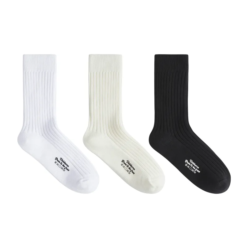 VEIDOORN Knee High Socks Unisex 3 Pack-11