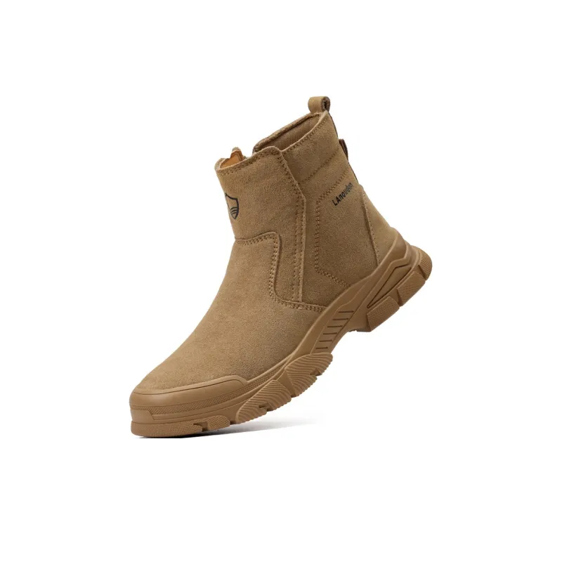 Blue Gull Shield Wear Resistant Support Impact Resistant High Top Outdoor Shoes Men's Brown-2