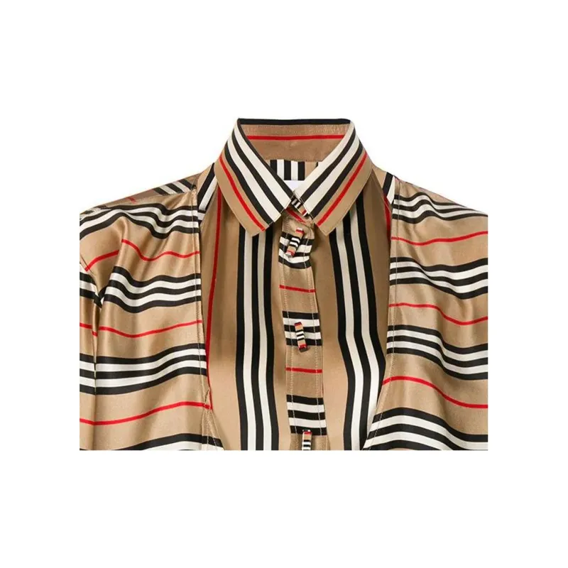 Burberry 2000s Layered Silk Blouse-4