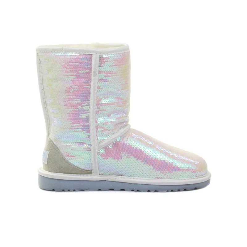 UGG Sparkles Crew Snow Boots Unisex Pink Purple-1
