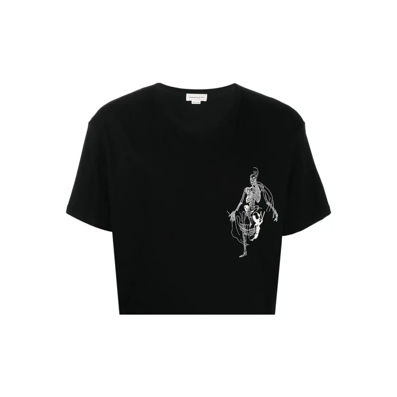 Alexander McQueen T Shirts Men Black-4