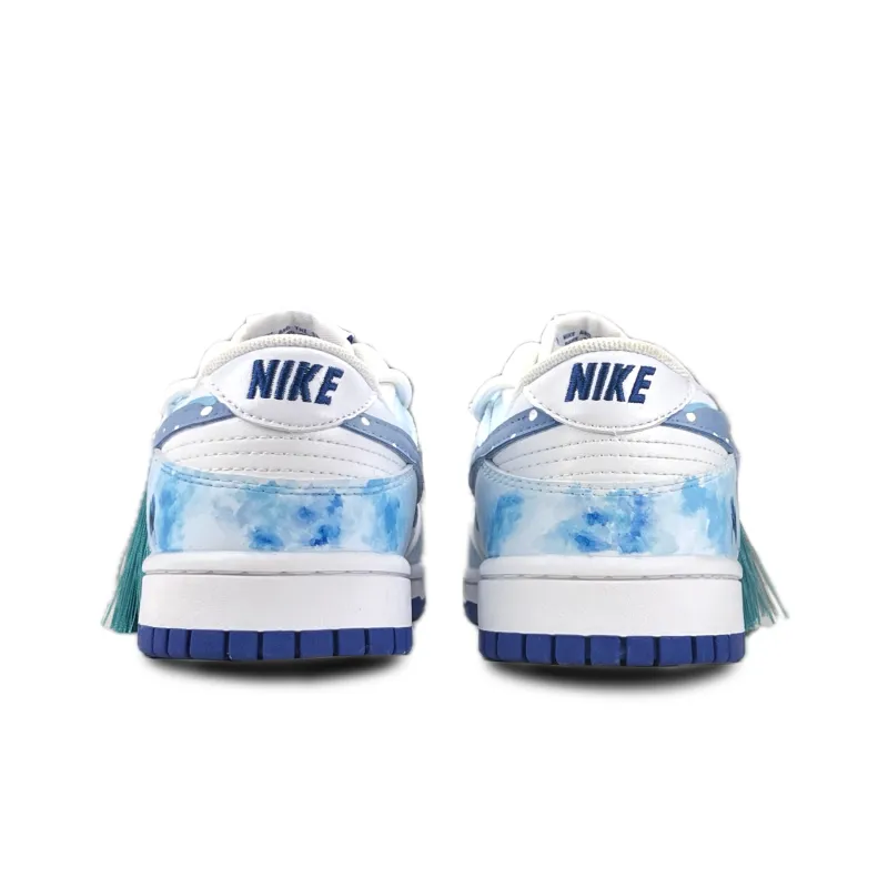 Nike Dunk 'Royal' Anti Slip And Wear Resistant Breathable Low Top Kids' Skateboarding Shoes Cerulean Teenagers-3