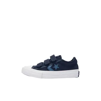 Converse Star Player 76 Anti Slip Wear Resistant Low Top Kids Canvas Shoes Blue Kids'