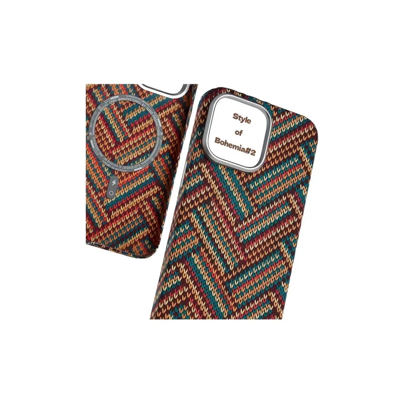 Wei Xin PC Material Woven Kafran Textured Phone Cases Compatible With IPhone 16/15 Pro Max/Apple 13/14 Pro/Max-12