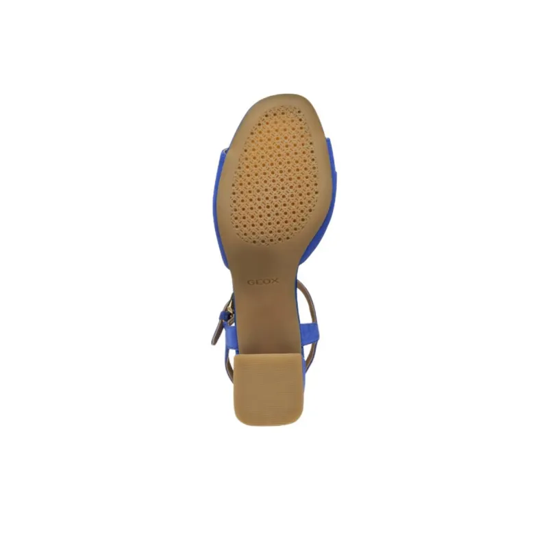 GEOX New Eraklia One Strap Sandals 5.5cm Women's Blue-5