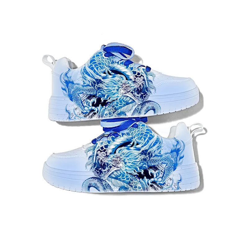 Cold Cicadas Yesterday Anti Slip Wear Resistant Low Top Skateboard Shoes Unisex-2