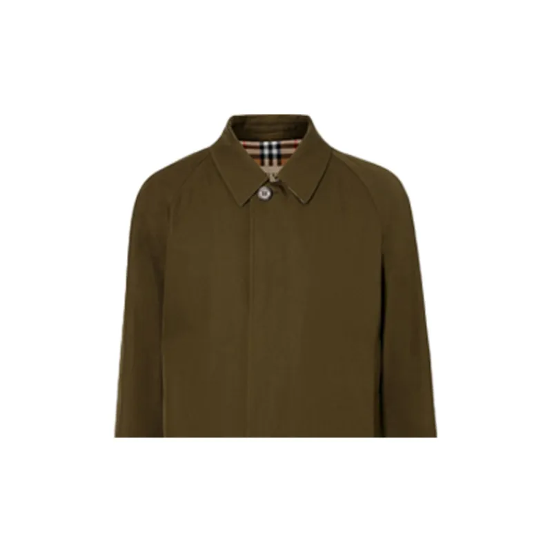 Burberry Coats Men Army Green-4