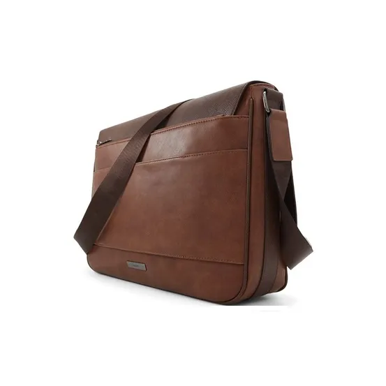 ALDO Artificial Leather Crossbody Bag Briefcase Medium Size Men's Black/Mixed Color-4