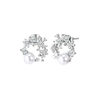 Disney Frozen Series S925 Silver Stud Earrings Women's