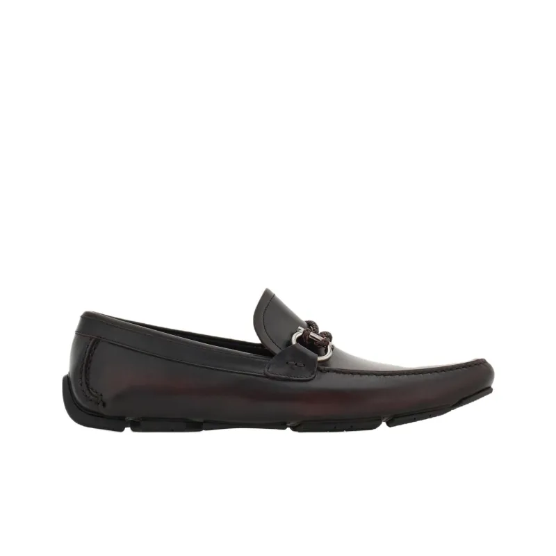 FERRAGAMO GANCINI Loafers Men's Burgundy-1