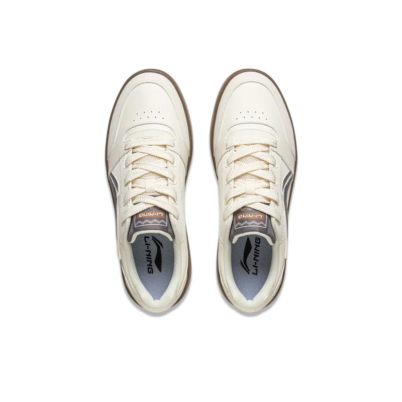 LiNing Yuanbao V3 Anti Slip Wear Resistant Low Top Skateboard Shoes Men's Ecru-3