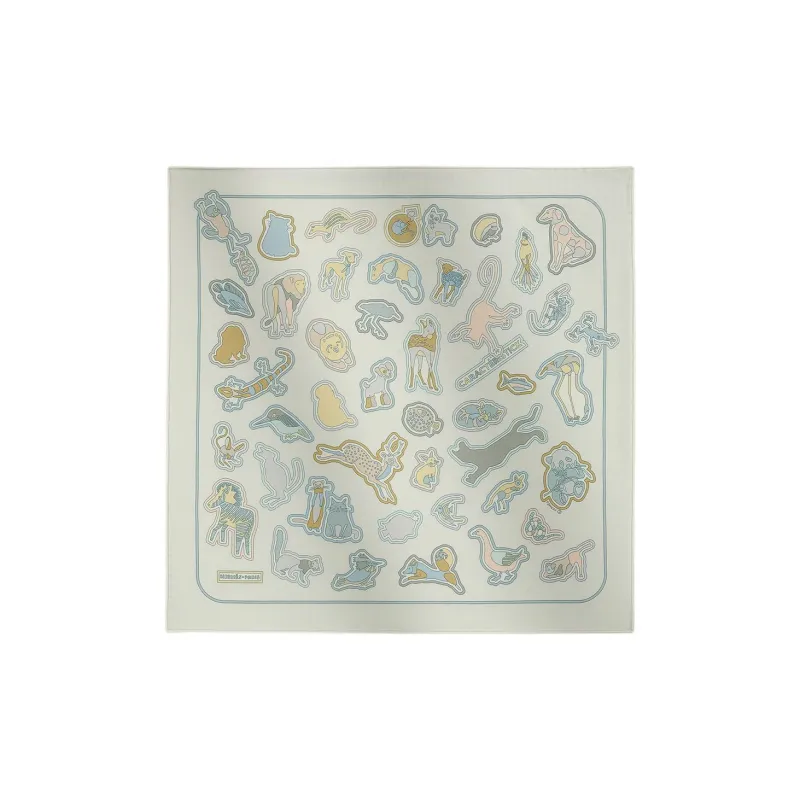 HERMES Silk, Silk Scarves Unisex Green-0
