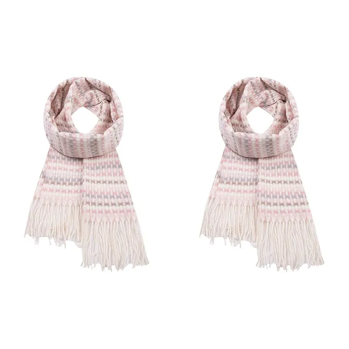 NOME Faux Cashmere Knit Scarves Women's-3