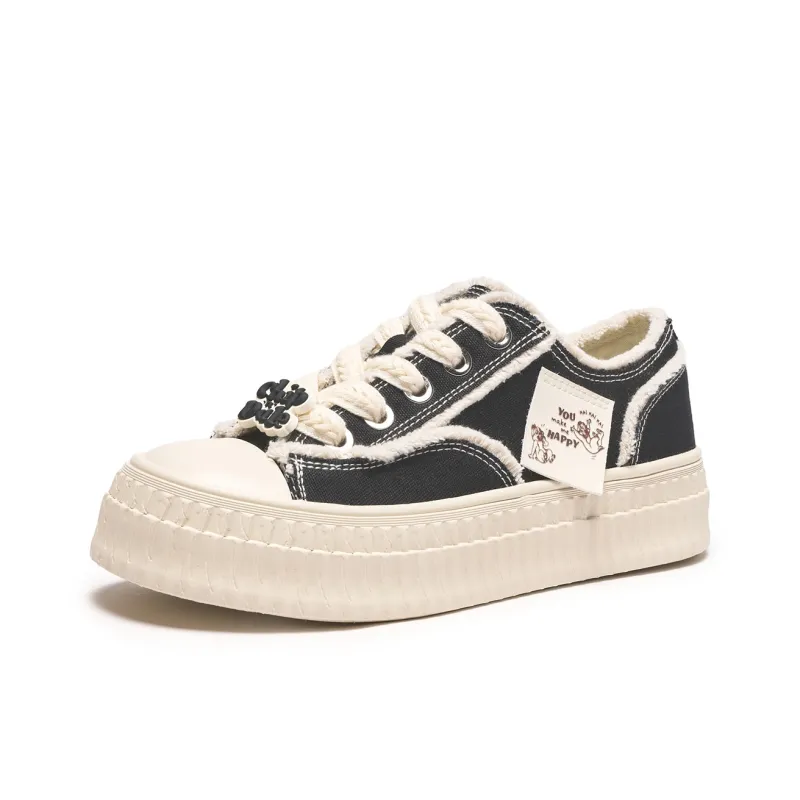 Disney X Hotwind Canvas Shoes Women's Low Top White-4