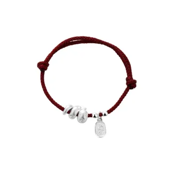 VIVIWELL 999 Fine Silver Woven Hand Rope Unisex