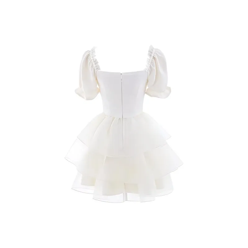 KENLY Short Sleeved Dresses Women's Apricot-1