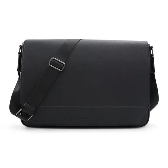 ALDO Artificial Leather Crossbody Bag Briefcase Medium Size Men's Black/Mixed Color-0