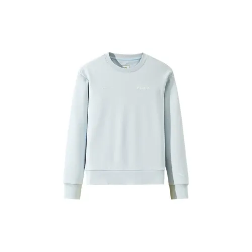 Anta Variety Training Collection Sweatshirt Women's Milk Gray Blue