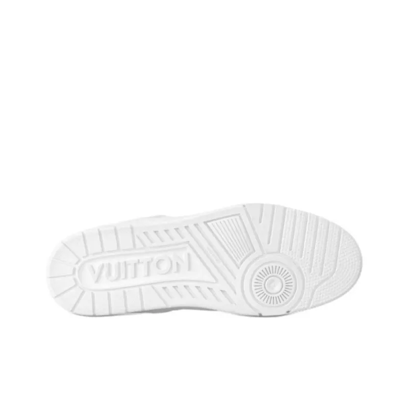LOUIS VUITTON Trainer 2025 Spring And Summer Men's Collection Low-Top Skateboard Shoes Men's White-4