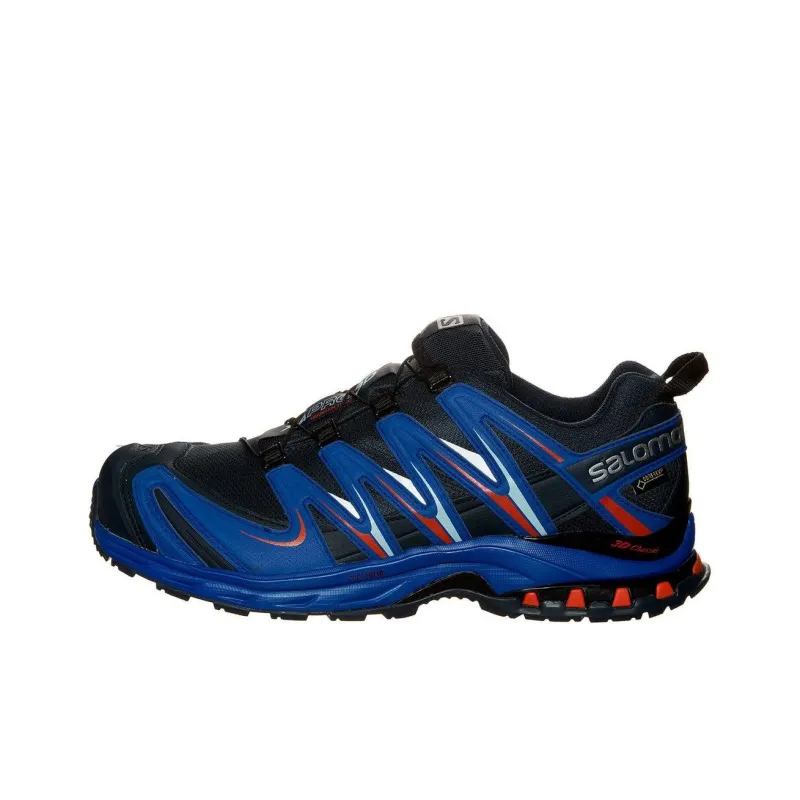 SALOMON XA PRO 3D Slip Resistant, Abrasion Resistant, Waterproof Low Top Running Shoes Men's Blue Black-0